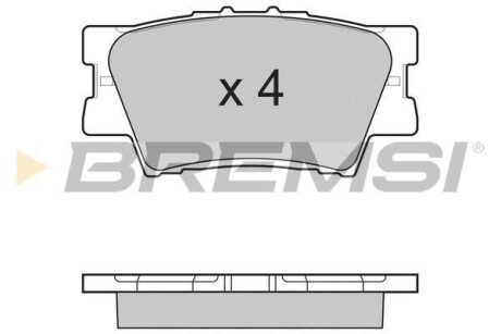 Гальмівні колодки (набір) BREMSI BP3252