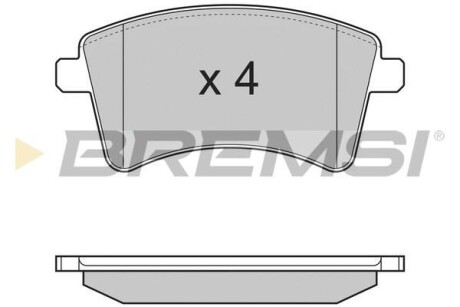 Гальмівні колодки (набір) BREMSI BP3367