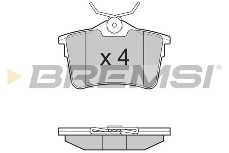 Гальмівні колодки (набір) BREMSI BP3386