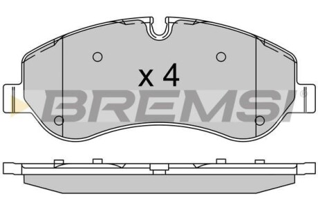 Гальмівні колодки (набір) BREMSI BP3525