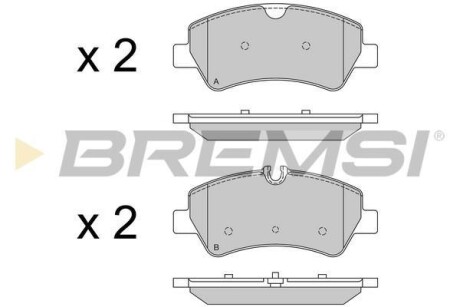 Гальмівні колодки (набір) BREMSI BP3526