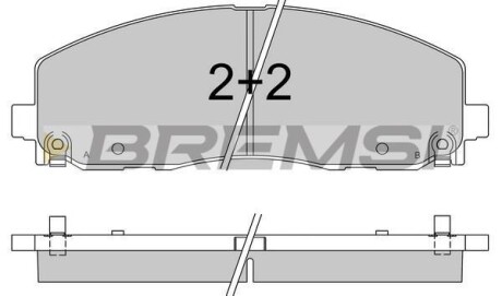 Гальмівні колодки (набір) BREMSI BP3543