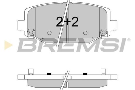 Гальмівні колодки (набір) BREMSI BP3544