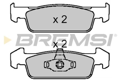 Гальмівні колодки (набір) BREMSI BP3647