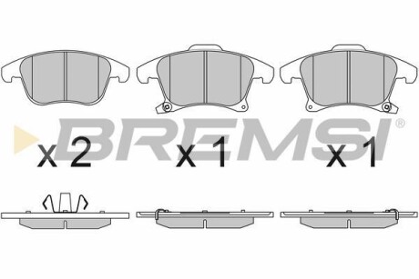 Гальмівні колодки (набір) BREMSI BP3655