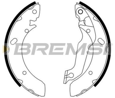 Гальмівні накладки BREMSI GF0733