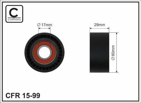 Ролік Bmw 7 (E65/E66) 4.0d/4.5d 02- CAFFARO 1599