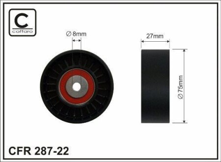 Ролик ремня CAFFARO 287-22