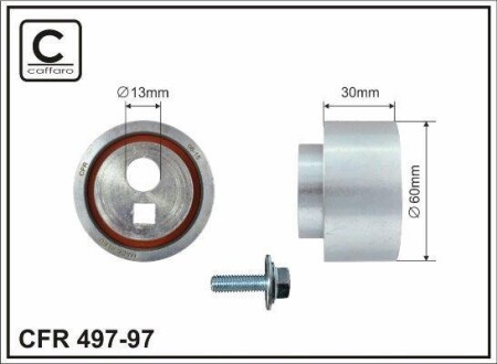 Натяжний ролик XSARA (N1), 04.97-12 CAFFARO 49797