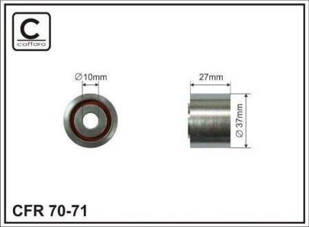 Ролик генератора, 1.9D (-AC) CAFFARO 7071