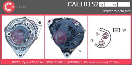 Генератор CASCO CAL10152AS