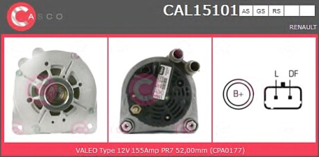 Генератор CASCO CAL15101AS