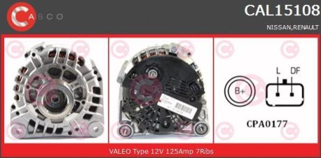 Генератор CASCO CAL15108AS (фото 1)