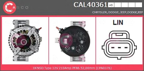 Генератор CASCO CAL40361AS