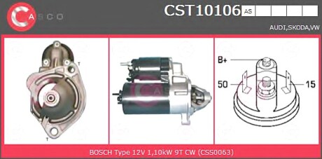 Стартер CASCO CST10106AS (фото 1)