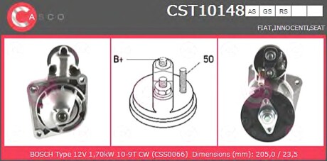 Стартер CASCO CST10148AS