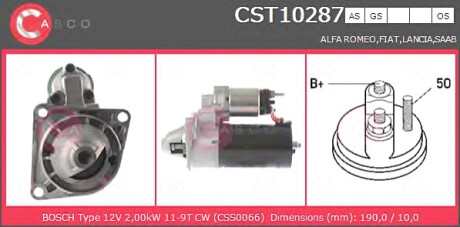 Стартер CASCO CST10287AS