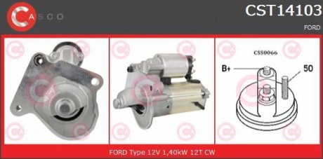 Стартер 12V 1.4KW CASCO CST14103AS