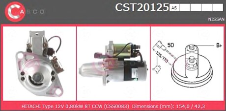 Стартер CASCO CST20125AS (фото 1)