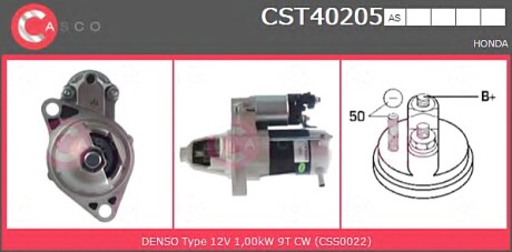 Стартер CASCO CST40205AS (фото 1)