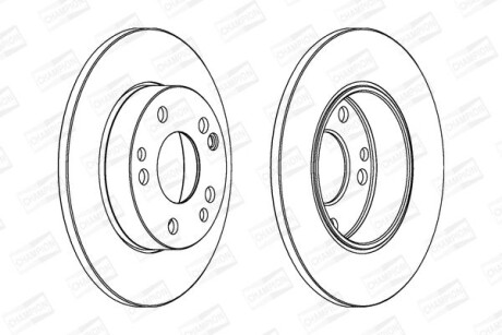 Гальмівний диск передній Mercedes 170 (W170), 190 (W201) CHAMPION 561330CH