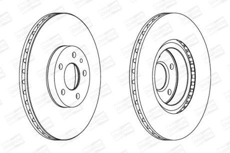 Диск гальмівний CHAMPION 561520CH