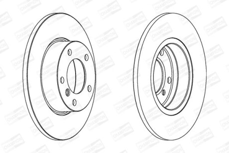 Гальмівний диск CHAMPION 561550CH