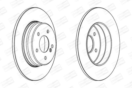 Диск гальмівний CHAMPION 562014CH (фото 1)