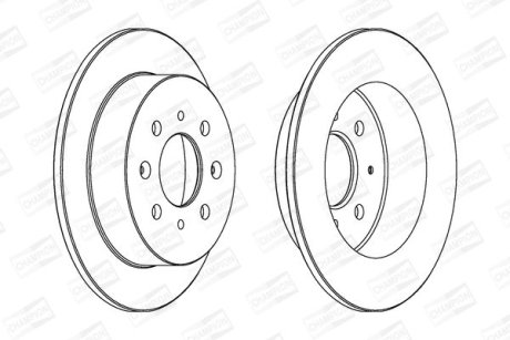 Диск гальмівний CHAMPION 562016CH