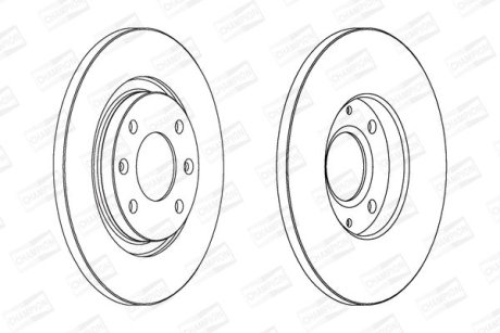 Диск гальмівний CHAMPION 562044CH