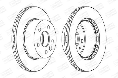 Диск гальмівний CHAMPION 562054CH