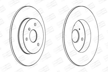 Диск гальмівний CHAMPION 562155CH