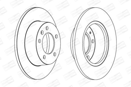 Диск гальмівний CHAMPION 562164CH (фото 1)
