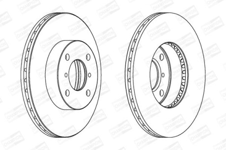 Гальмівний диск CHAMPION 562179CH