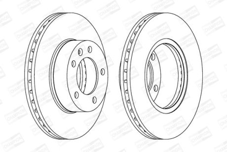 Диск гальмівний CHAMPION 562190CH-1 (фото 1)