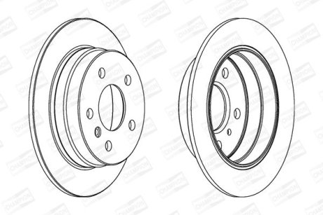 Диск гальмівний CHAMPION 562274CH