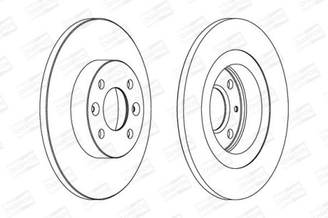 Диск гальмівний CHAMPION 562293CH