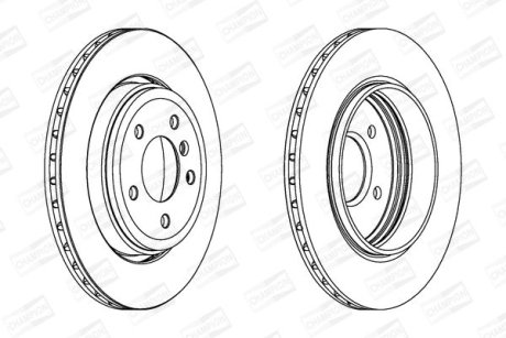 Диск гальмівний CHAMPION 562318CH