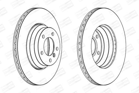 Диск гальмівний CHAMPION 562395CH-1