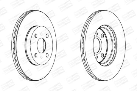 Гальмівний диск CHAMPION 562409CH