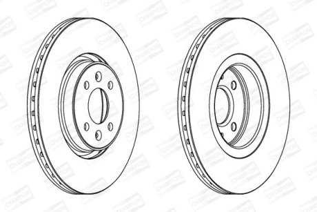 Диск гальмівний CHAMPION 562410CH