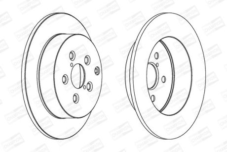 Диск гальмівний CHAMPION 562418CH