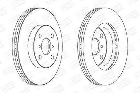Диск гальмівний CHAMPION 562421CH