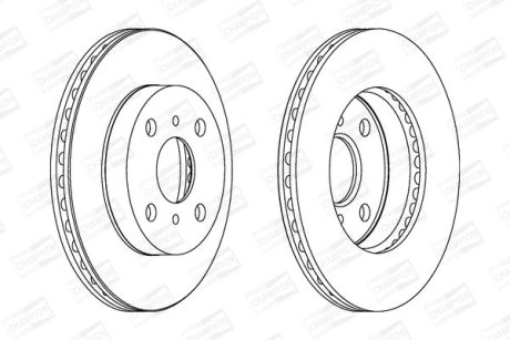 Диск гальмівний CHAMPION 562443CH
