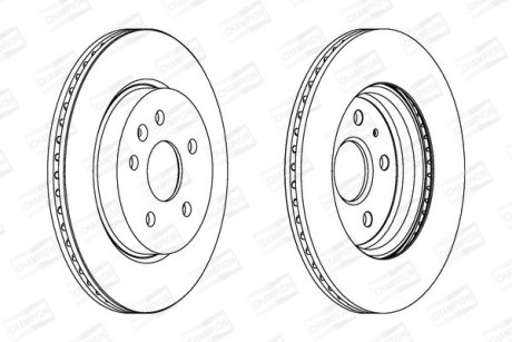 Диск гальмівний CHAMPION 562463CH