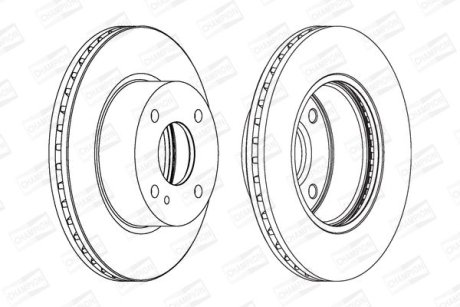 Диск гальмівний CHAMPION 562539CH
