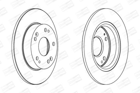 Диск гальмівний CHAMPION 562544CH