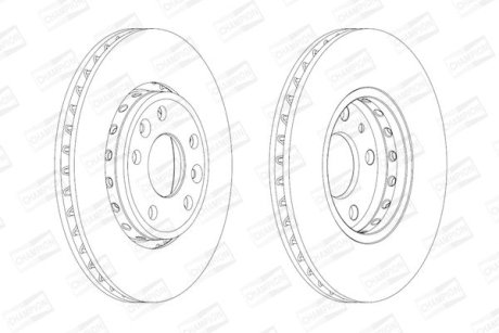 Диск гальмівний CHAMPION 562595CH