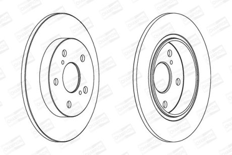 Диск гальмівний CHAMPION 562599CH