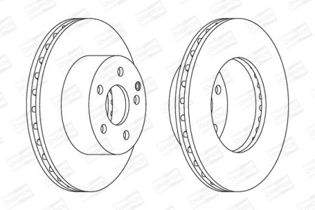 Диск гальмівний CHAMPION 562623CH